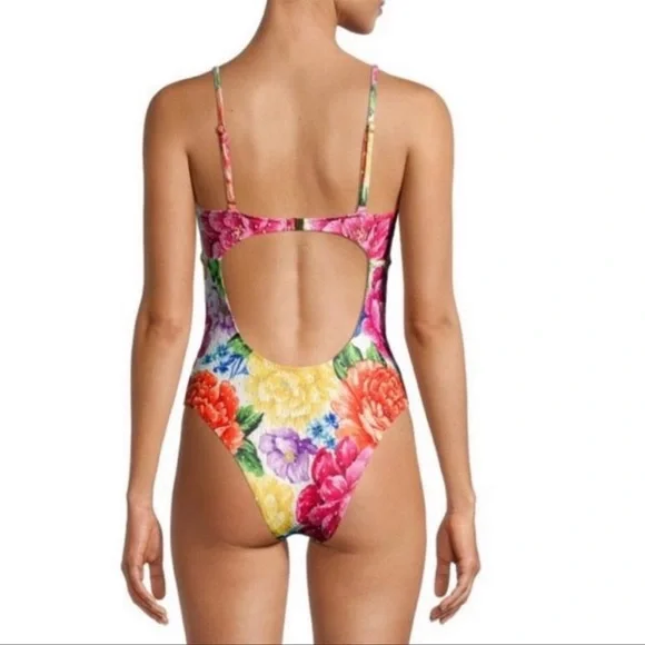 NWT FARM Rio Rainbow Chita Bathing Suit (X-Small) - Picture 4 of 6